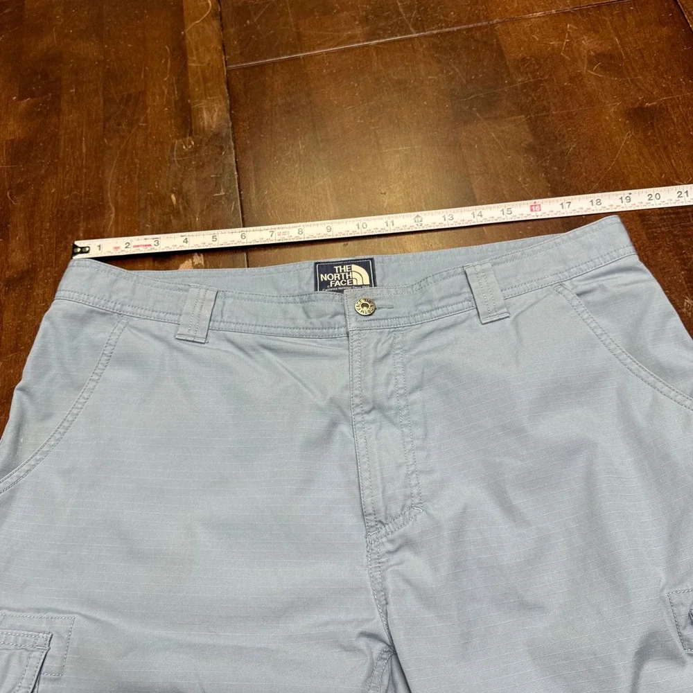The North Face Cargo Shorts Mens 38 Blue Ripstop Utility Hiking Shorts